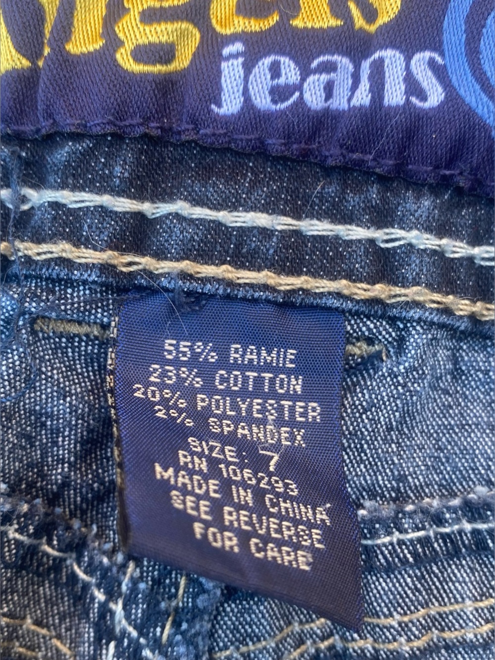 Y2k Angel Jeans Denim Low Rise Capris - Picture 6 of 6